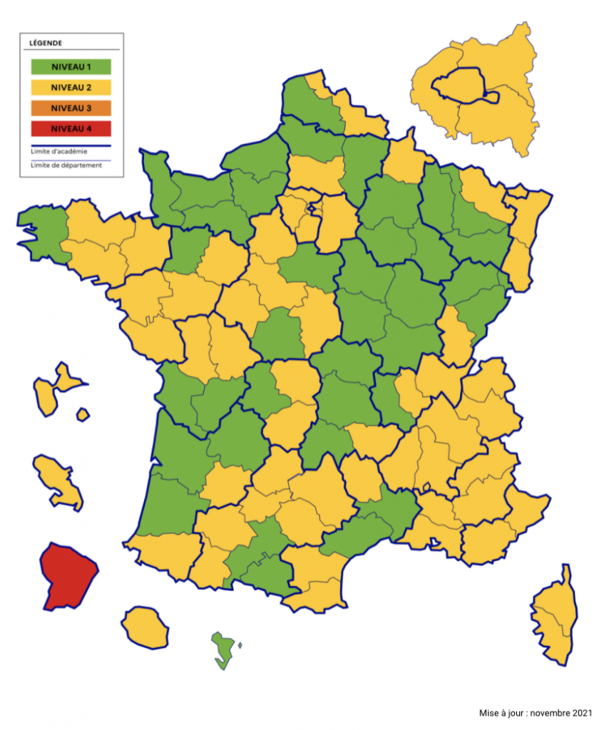 ACM : le protocole sanitaire va repasser au niveau 2 dans 39 départements