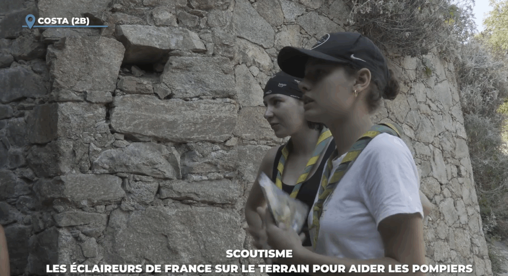 Cet été des scouts girondins aux côtés des pompiers corses