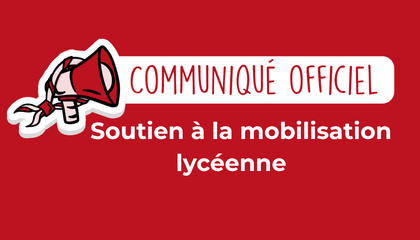 Les Éclaireuses Éclaireurs de France apportent leur soutien à la mobilisation lycéenne